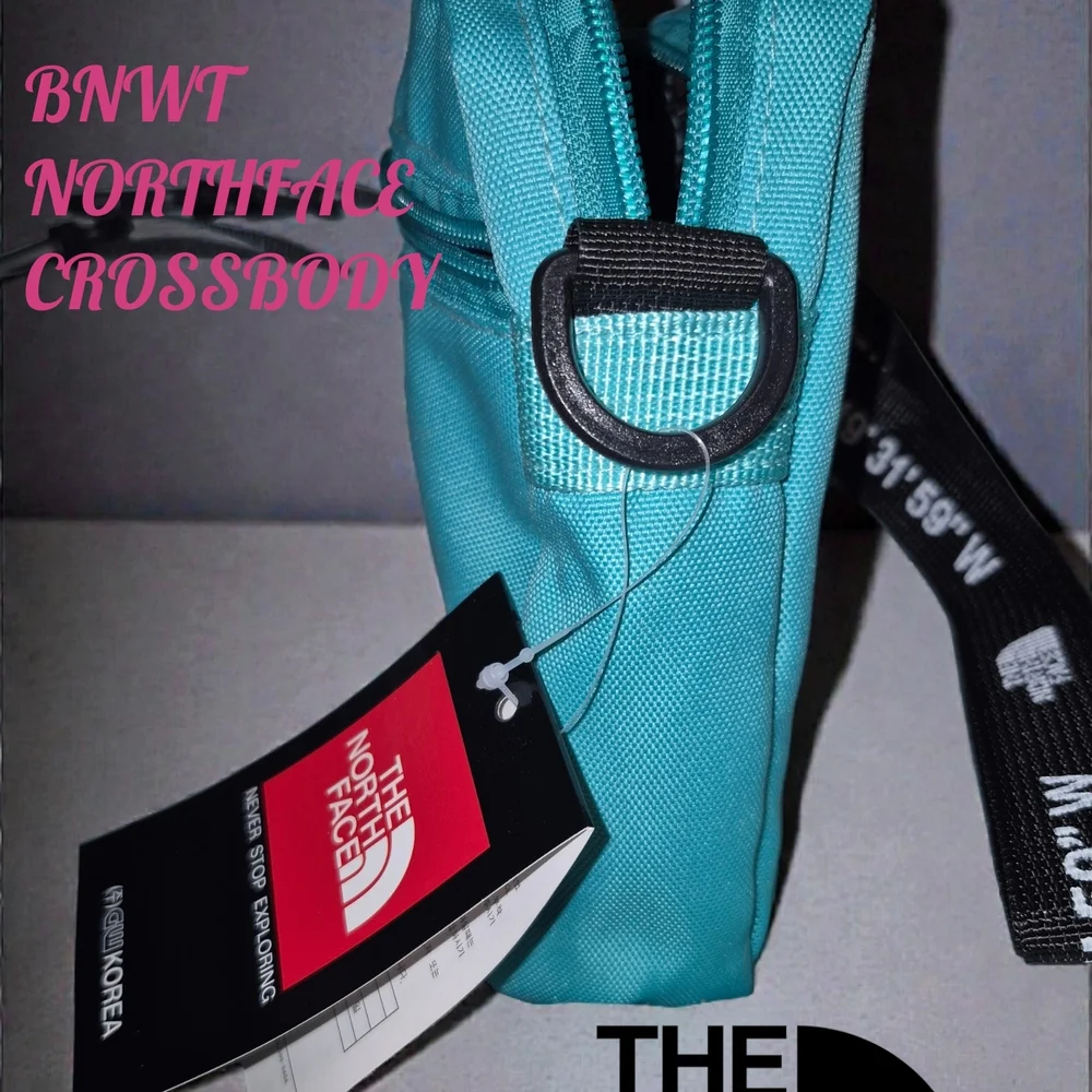 The North Face Teal Crossbody Bag-BNWT-Made In Korea Exclusive!! - Picture 2 of 4